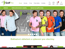 Tablet Screenshot of golf-pro.cz